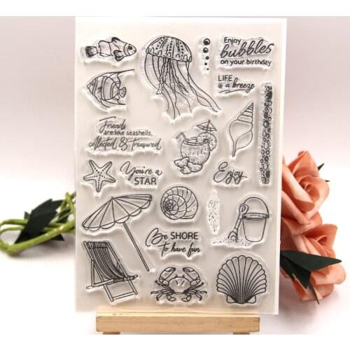 KLJUYP Clear Stamps Scrapbook Paper Craft Clear stamp scrapbooking 03267