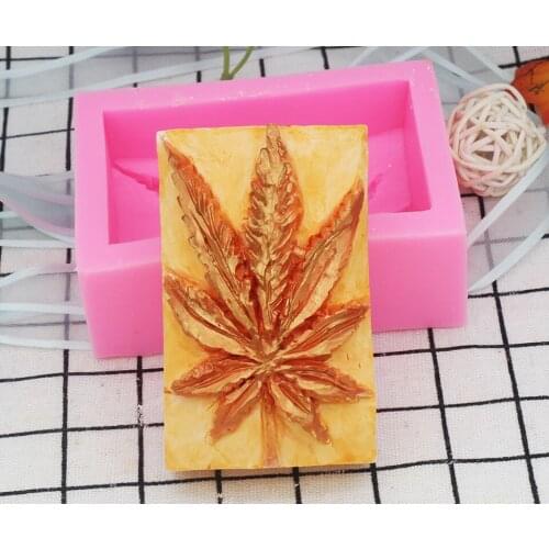Maple Leaves DIY Silicone Handmade Soap Mold Cake Decorating Tools Soap Silicone Molds for Soap Handmade Crafts for Chocolate