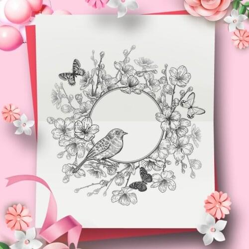 Butterfly Bird DIY Silicone Clear Stamp Cling Seal Scrapbook Embossing Album