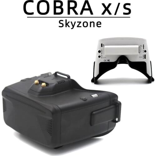 SKYZONE Cobra S 800x480 4.3inch Cobra X 1280x720 4.1inch 5.8G 48CH RapidMix Receiver Head Tracker DVR FPV Goggles for FPV Racing