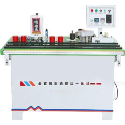 Manual Woodworking Edge Banding Machine With Gluing and Trimming Function Edge Trimmer Wood Edge Bander 220V/380V 1.5KW