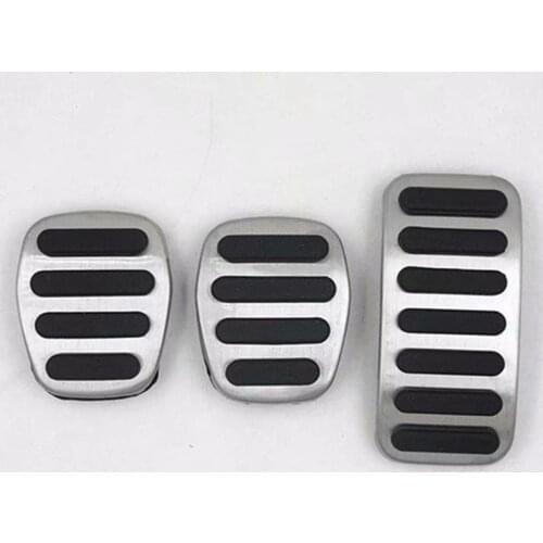 Car Stainless Steel Styling Accelerator Clutch Brake Pedal for Volvo S40 V40 C30 AT MT Non-slip Accessories