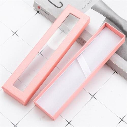 Wedding Gifts for Guests Paper Transparent Window Pen Box Packaging Gift Boxes Birthday Party Gift Pen Bonbonniere Wrapping