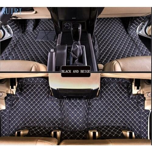 Good quality! Custom special car floor mats for Toyota Land Cruiser Prado 150 5 seats 2021-2010 durable rugs waterproof carpets