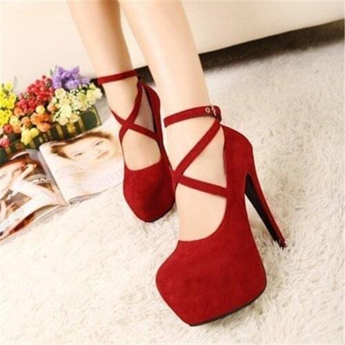 Women shoes Bridal shoes platform high heel women Korean single shoes women red bottom high heels ladies shoes