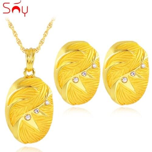 Sunny Jewelry Big Jewelry Sets For Women Necklace Earrings Pendant Romantic Jewelry For Party Anniversary Cubic Zirconia Jewelry