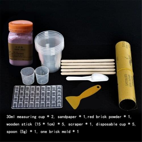 1/16 Miniature Simulation Brick DIY Kit Sand Table Diorama Landscape Scenery C5AF