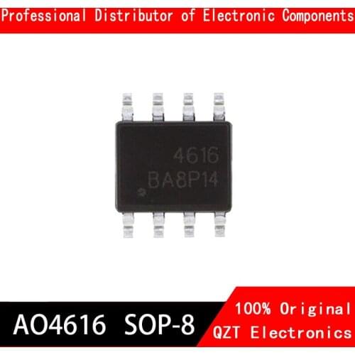 10pcs/lot AO4616 4616 SOP-8 In Stock