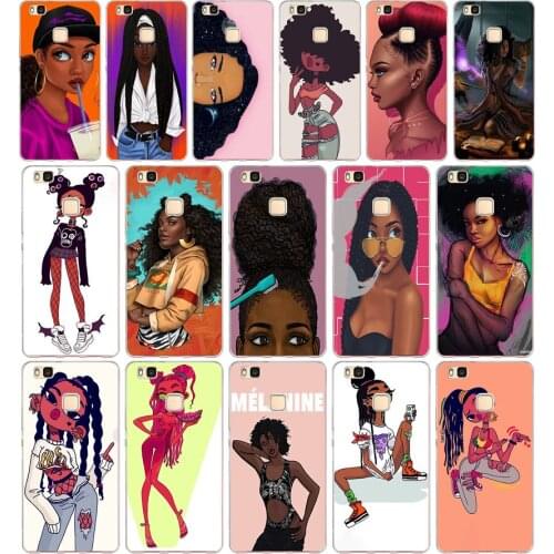 10AA Black Girl Magic Melanin Poppin Soft TPU Case Cover For Huawei P8 P9 Lite 2017 Mate 10 20 Lite
