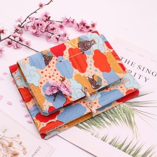 3D Bear Embroidered Loose leaf Notebook Cotton Washable Cover 6 Inner Travel Journal Diary A5 A6 Notepad Fresh Stationery Gift