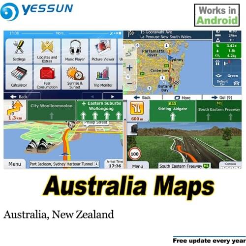 8GB SD Card Car GPS Navigation Android For Australia Map New Zealand