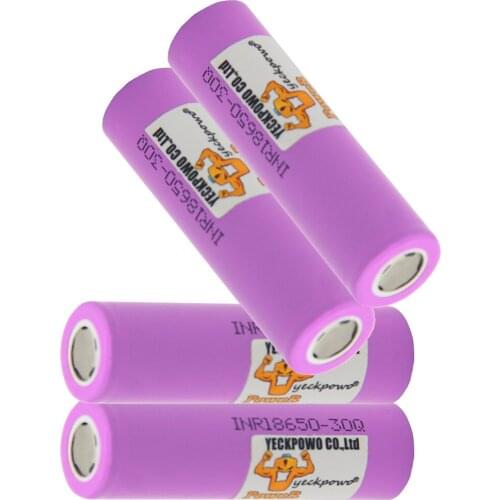 Russian Warehouse Fast delivery INR 18650 Battery 30Q li-ion batteries lithium 3000mah 3.7V 30A high drain 10C rechargeable