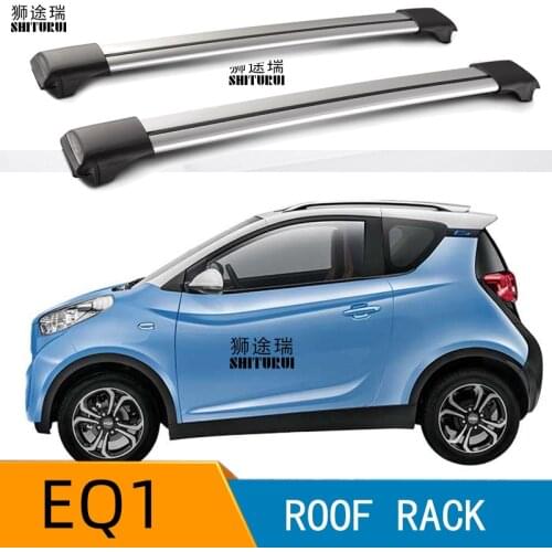 2Pcs Roof bars For Chery eQ1 Aluminum Alloy Side Bars Cross Rails Roof Rack Luggage CUV SUV LED