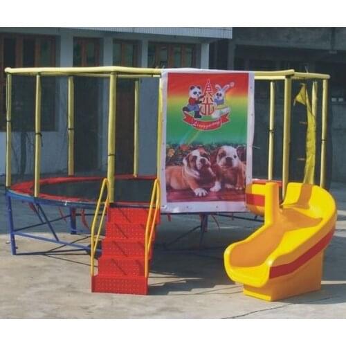 Trampoline bed,jump bed,with slide,042