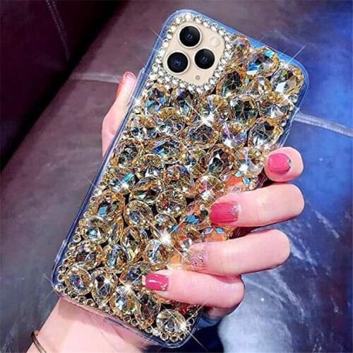 Bling Colorful Rhinestone Crystal Diamond Case Cover For Samsung Galaxy S21 Ultra Note 20 10 S21 S10E/9/8 Plus S20 Ultra