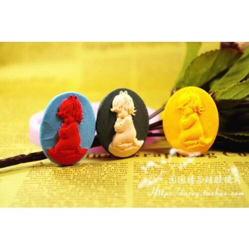 F009 Small Person Silicone Fondant Mold Gum Paste Cake Decorating cake topper Mould