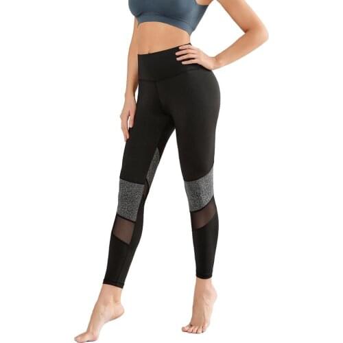 High Waist Mesh Patchwork Leggings Push Up Legging Sport Women Running Fitness Yoga Pants Energy Elastic Trousers Gym Clothing
