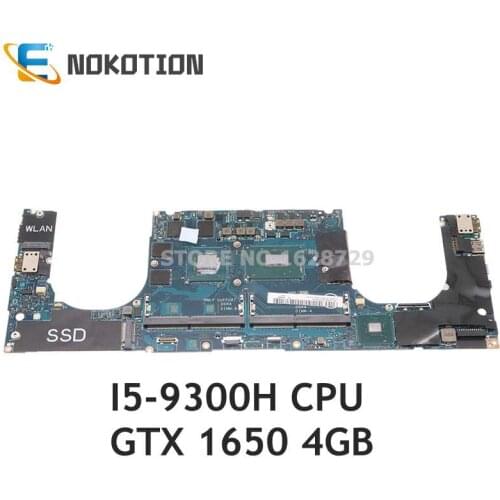 NOKOTION For DELL XPS 15 7590 laptop motherboard EDP51 EDB51 LA-H331P SRF6X I5-9500H CPU GTX1650 DDR4