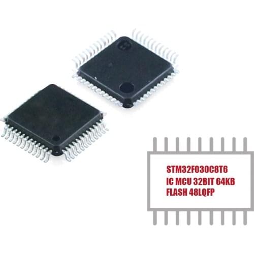 My Group Asia 1PCS STM32F030C8T6 IC MCU 32-Bit 48MHz 64KB (64K x 8) FLASH 48-LQFP (7x7) ARM Cortex-M3 series Microcontroller