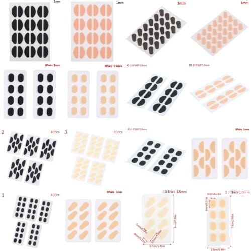 New Fashion Soft Foam Eyeglass Nose Pad Vision Care Glasses Nose Pads Sunglass Anti-Slip Skin/Black Eyeglasses Nose Pads Tools