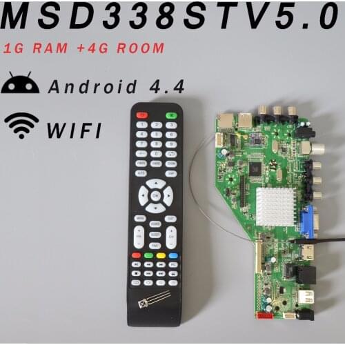 RAM 1G and 4G storage MSD338STV5.0 Intelligent Wireless Network TV Driver Board Universal Andrews LCD Motherboard 1024M Android