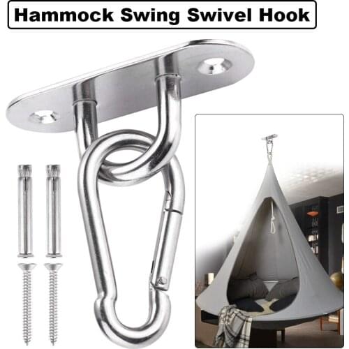 Swivel Hook for Hammock Chairs Swing Sandbags Hanging Hardware Stainless Steel Kit(Not Included Hammock)