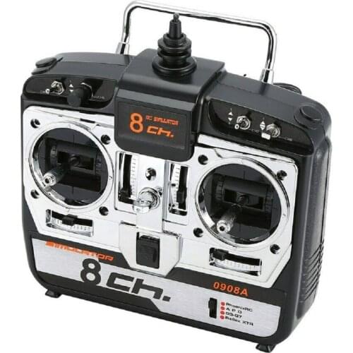 Real 8CH RC Flight Simulator Support G7 Phoenix 5.0 XTR Remote Control Helicopter Fixed-wing Drone (Mode2)