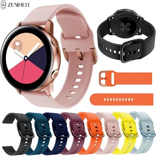 20mm Silicone Band Strap For Samsung Galaxy Watch Active/Galaxy Watch 42mm Replacement Watch Strap For Huami Amazfit Bip/GTS
