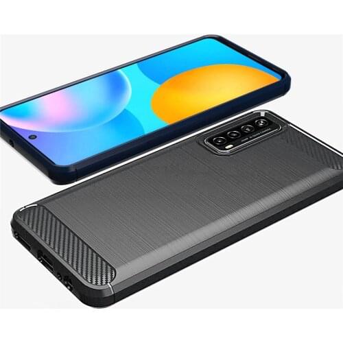 Silicone Case For Huawei P Smart 2021 2019 2020 Y7A Rugged Armor Soft TPU Fitted Cover For Huawei Y7A Case