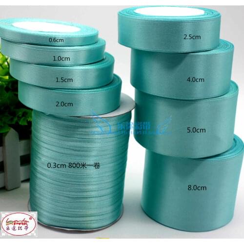 25 yards/roll)Tiffany blue Silk Satin Ribbon Wedding Party Decoration Gift Wrapping Christmas Sewing Fabric Hand DIY 22meter