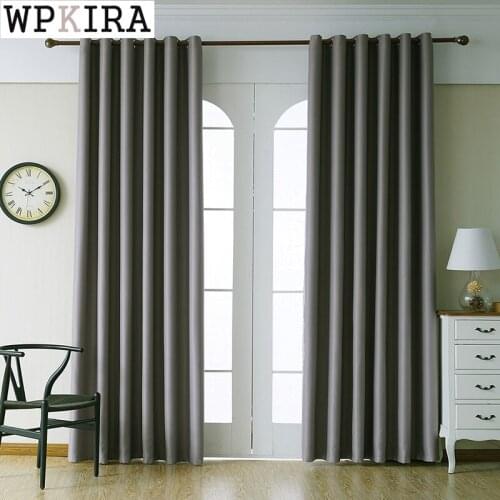 Wpikra Modern Solid Curtain for Living Room Grey Drape Window Bedroom Beige Shade Kitchen Treatment Blinds Custom 092#D