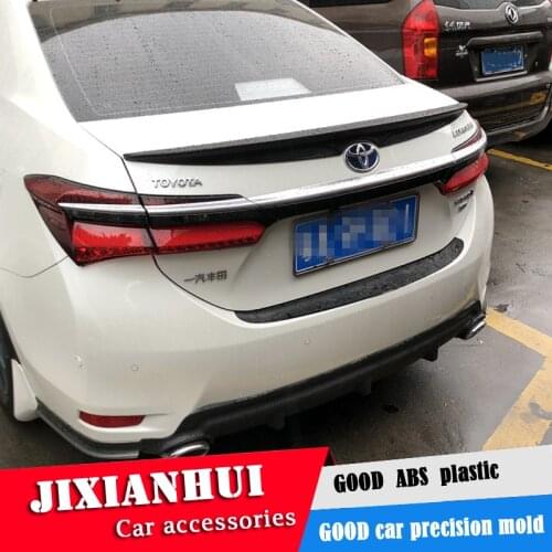 For Corolla Spoiler 2014-2017 Toyota Corolla ycyw Spoiler ABS plastic Material Car Rear Wing Color Rear Spoiler