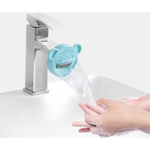 Kitchen Faucet Extender Childrens Hand Wash Cover Cartoon Extended Anti-Splash Head Water Channel Mouth Akcesoria Kuchenne