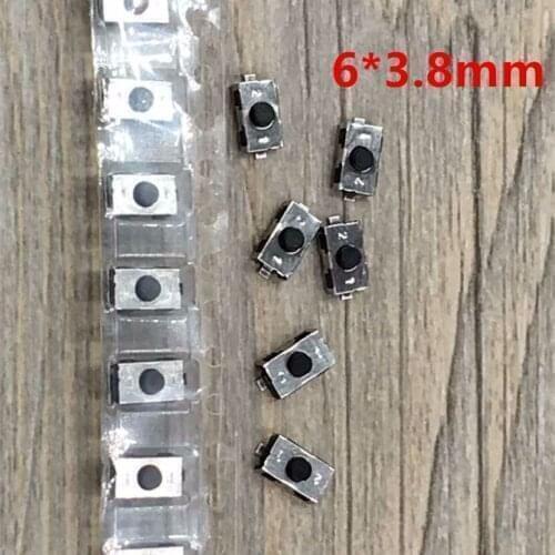 YIQIXIN 100Pcs/lot Touch Swicth Car Accessories Size 6*3.8mm For Peugeot Citroen Opel Switch Push Button Size:6*3.8mm