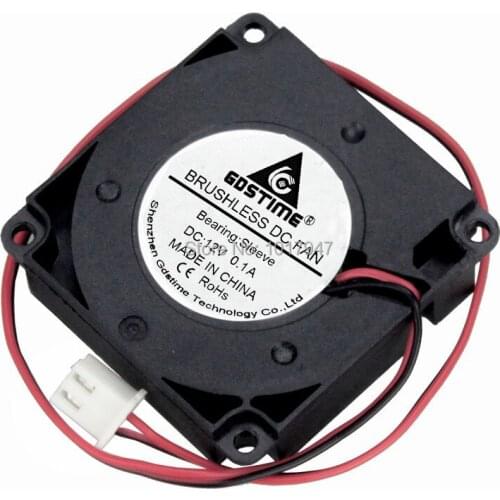 10 Pieces Gdstime 12V 2Pin 4cm 40mm x 10mm Mini DC Brushless Turbine Cooling Blower Fan