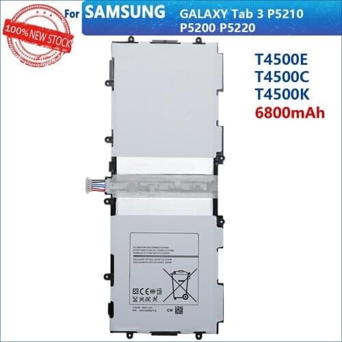 100% Genuine T4500E T4500C T4500K For Samsung GALAXY Tab3 P5210 P5200 P5220 6800mAh Tablet In Stock New High Quality Batteries