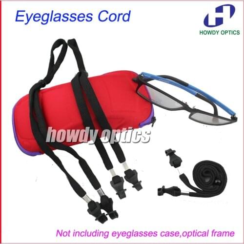 50pcs DH015 Polyester Black Sport Glasses Sunglasses Eyewear Eyeglasses Cord Chain String Holder Free Shipping