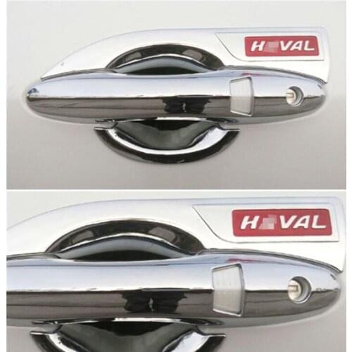 ABS plating Door Handle Bowl Door handle Protective covering Cover Trim for 2017-2019 Great Wall Haval H6 Car styling