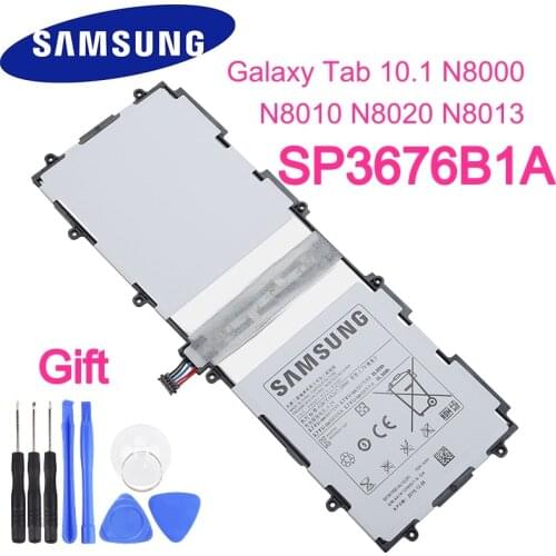 Original Tablet Battery SP3676B1A For Samsung Galaxy Tab 10.1 S2 N8000 N8010 N8020 N8013 P7510 P7500 P5100 P5110 P5113 7000mAh
