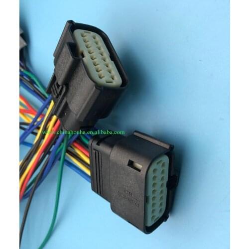 Free shipping 1/2/5/10 pcs for Molex auto 16 pin electric housing plug connector wiring harness 33472-1601 33472-1740