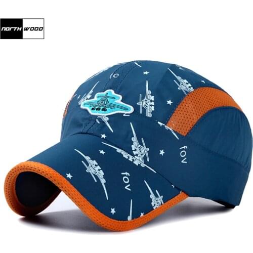 NORTHWOOD Cartoon Summer Mesh Childrens Baseball Cap Child Boy Girl Fast Dry Breathable Snapback Hats For Kids Size 52-54cm