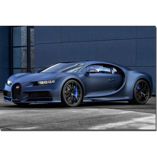 Bugatti Chiron Sport 110 Supercar Posters Canvas Prints Paintings With Frame Wall Art Home Decoration