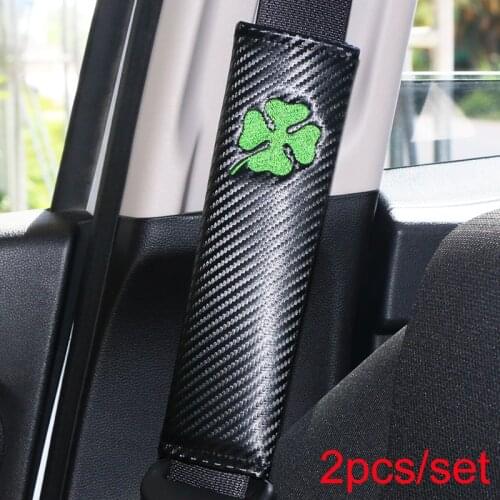 Car styling carbon fiber seat belt case for alfa romeo 159 147 156 giulietta 147 159 mito