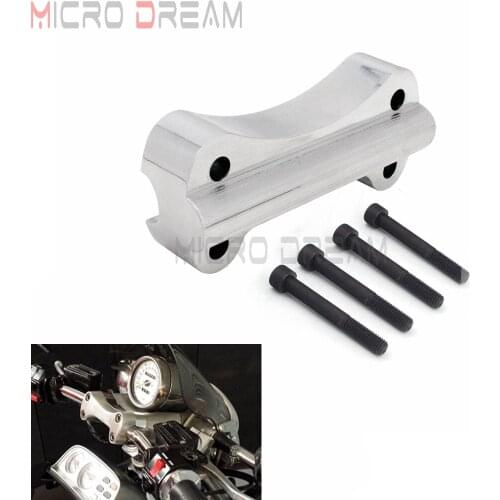 For Yamaha V-Max VMX1200 1985-2007 Motorcycle Handlebar Riser Handlebar Riser VHBRSVMXI5 Polished Bar Riser with Mount Bolts