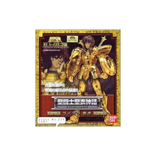 Anime "Saint Seiya" Original BANDAI Tamashii Nations Saint Cloth 1.0 Gold Action Figure - Libra Dohko CLOTH