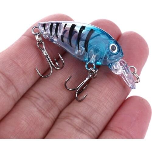 HENGJIA 1 PCS Bears Fish Fat Mini Crank 45mm 4g Fishing Lures Hard Bait Crankbait Multi Artificial Bait Water Depth Top Quality