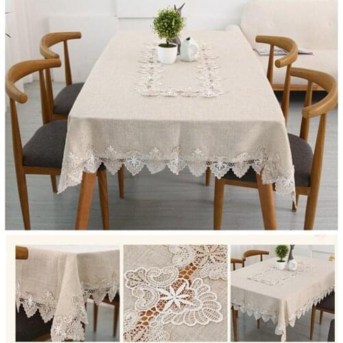 JUYANG Lace Tablecloths On The Table