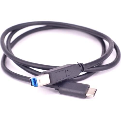 1M For Macbook 2016 90 Degree USB-C to USB 3.0 Type B Male Printer port Cable Side Bend USB 3.1 Type C to USB3.0 BM Data cable