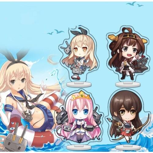 10 cm Kantai Collection Anime Figure Acrylic Stand Model Toys Cute Anime Fleet Girls Decoration Action Figures Collectible Gifts