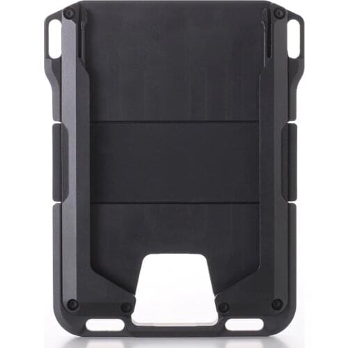 Rfid Blocking Credit Card Holder pocket Wallets Business Bank Card Case Aluminium Minimalist Wallet Badge wallet with cash strap